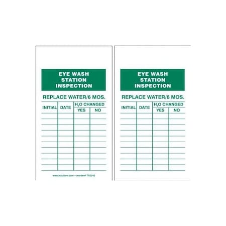 Accuform PF-Cardstock, 3-1/4 in Width, 1/4 in Height, , 5 PK TRS245PTM